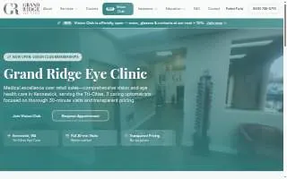 Grand Ridge Eye Clinic website