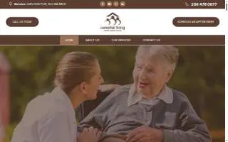 Celestial Living Adult Family Home website