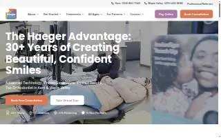 Haeger Orthodontics - Kent WA website
