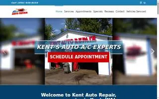 Kent Auto Repair website