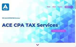 ACE CPA TAX Services PLLC website
