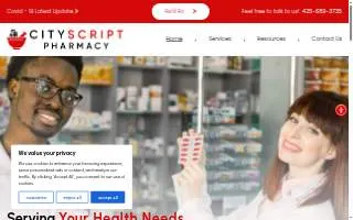 CityScript Pharmacy website
