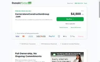 Cornerstone Construction Group Inc. website