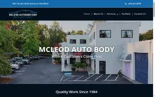 McLeod Auto Body website