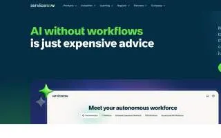 ServiceNow Kirkland website
