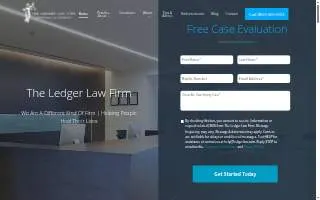 The Ledger Law Firm website