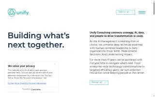 Unify Consulting website