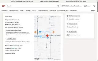 Walgreens Pharmacy of Kirkland website