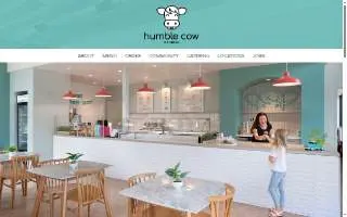 Humble Cow Ice Cream of Lacey website