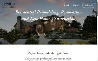 LeMier Construction LLC website