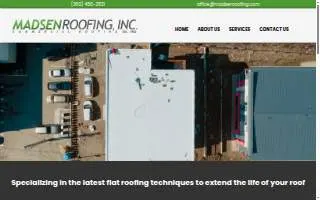 Madsen Roofing Inc website