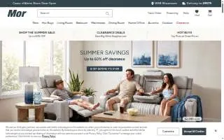 Mor Furniture for Less of Lacey website