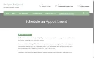 Backyard Bodywork website