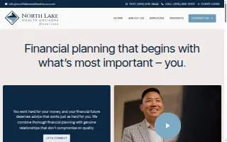 North Lake Wealth Advisors of Lake Forest Park website