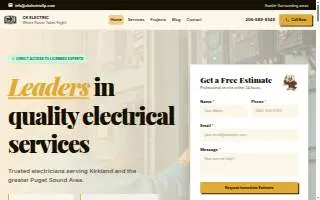 CK Electric of Lake Stevens website