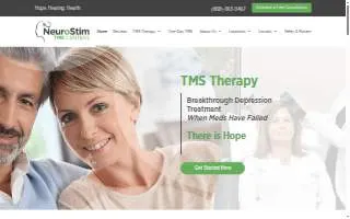 NeuroStim TMS Everett website