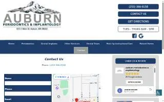 Auburn Periodontics & Implantology website