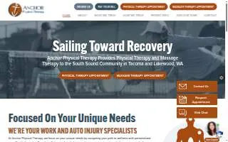 Anchor Physical Therapy of Lakewood website