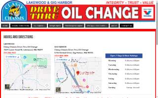 Classy Chassis Drive-Thru Oil Change