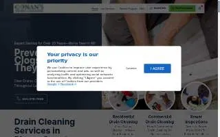 Conan's Drain Cleaning LLC website