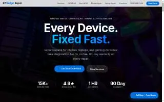 EZ Gadget Repair website