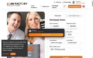 Hung le mortgage website