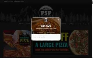 Puget Sound Pizza website