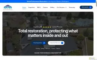 Sound Performance Roofing website