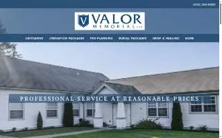 Valor Memorial, Funeral Home, Chapel and Cremation Services website