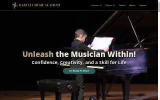 Bartell Music Academy website