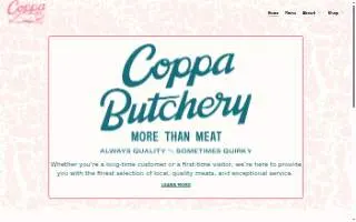 Coppa Butchery website