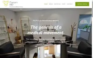 Custom Medicine MD website