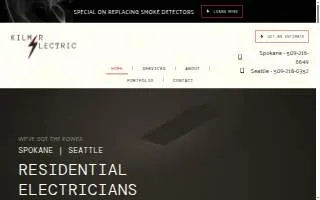KILMER Electric Inc. website