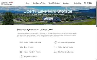 Liberty Lake Mini Storage website