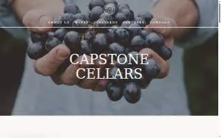Capstone Cellars website