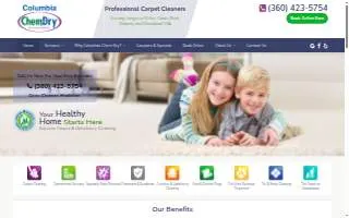 Columbia Chem-Dry Carpet Cleaning Services website