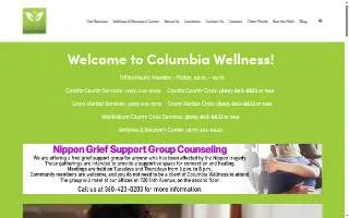 Columbia Wellness of Longview website