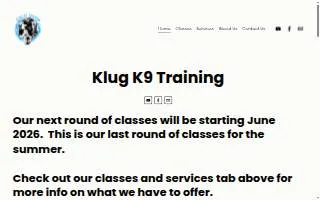 Klug K9 Training of Longview website