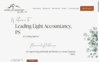 Leading Light Accountancy, PS website
