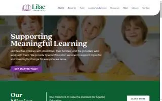 Lilac Learning Center - Longview website