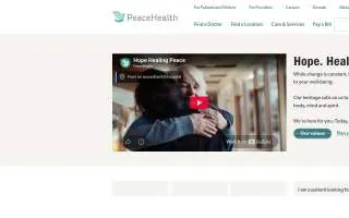 Peacehealth Women's Pavilion website