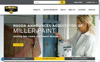 Rodda-Miller Paint - Longview website