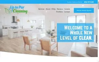 Up to Par Cleaning LLC website