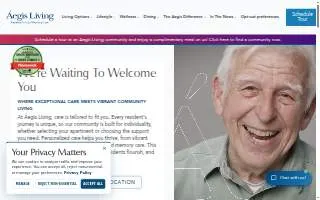 Aegis Living Lynnwood website
