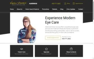 Alderwood Vision Source website