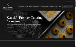 Chef Dane Catering website