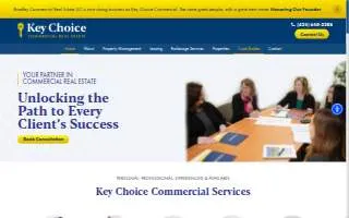 Key Choice Commercial Real Estate of Lynnwood website