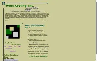 Tobin Roofing Inc website