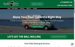 American Games pool tables website