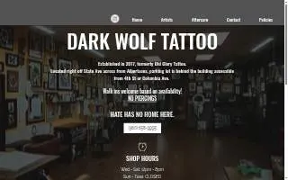Dark Wolf Tattoo website